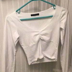 White Brandy Melville Longsleeve Charlize/Gina top